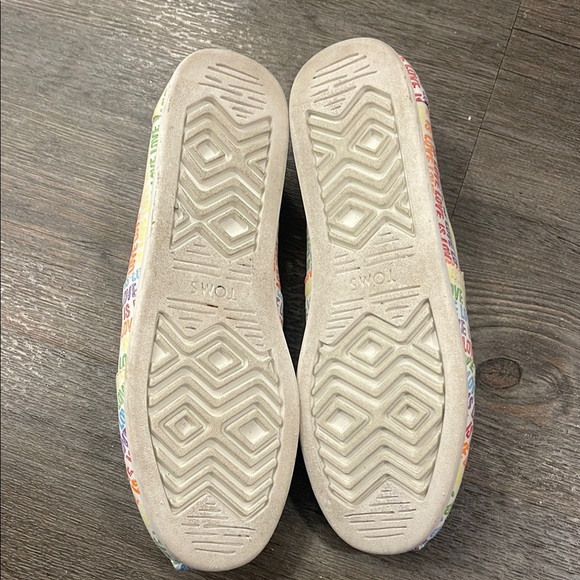 TOMS Love Is Love Classic Alpargata Slip Ons - Picture 4 of 7